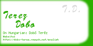 terez dobo business card