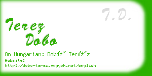 terez dobo business card